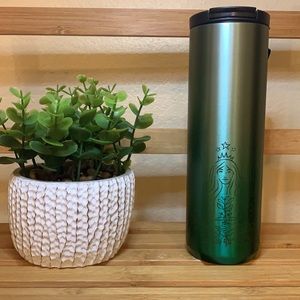 Starbucks green ombré siren tumbler cup